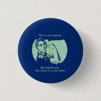 Macaron Rond 2,50 Cm C'est notre moment - Bouton