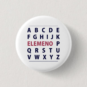 Macaron Rond 2,50 Cm Chanson d'Alphapbet ELEMENO de l'anglais