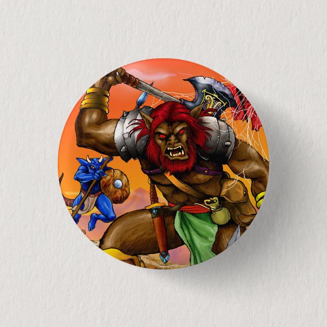 Macaron Rond 2,50 Cm Chanson d'insigne de lames et de héros (Devant)