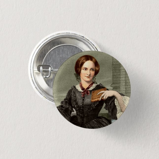 Macaron Rond 2,50 Cm Charlotte Bronte | (Devant & derrière)