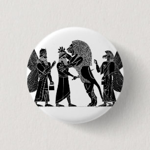 Macaron Rond 2,50 Cm Chasse à lion
