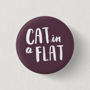Macaron Rond 2,50 Cm Chat dans un appartement