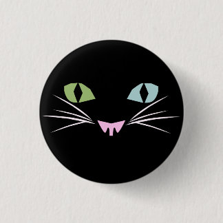 Macaron Rond 2,50 Cm Chat de deux yeux