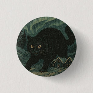 Macaron Rond 2,50 Cm Chat de Noël islandais Yule 