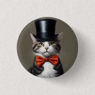 Macaron Rond 2,50 Cm Chat victorien