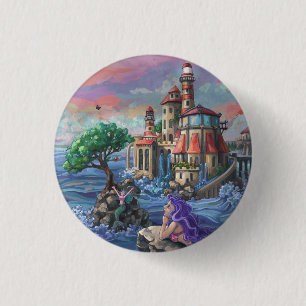 Macaron Rond 2,50 Cm Château de la Sirène