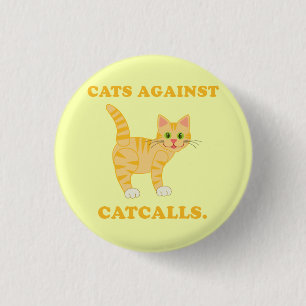 Macaron Rond 2,50 Cm "Chats contre les appels"