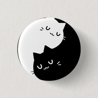 Macaron Rond 2,50 Cm Chats de Ying Yang