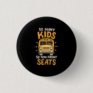 Macaron Rond 2,50 Cm Chauffeur de Bus Tellement d'Enfants