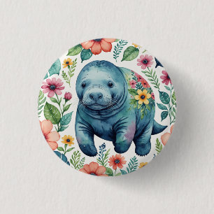 Macaron Rond 2,50 Cm Chemise bébé Manatee