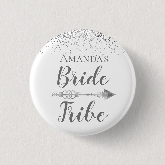 Macaron Rond 2,50 Cm Chic Boho Bride Tribe (Devant)