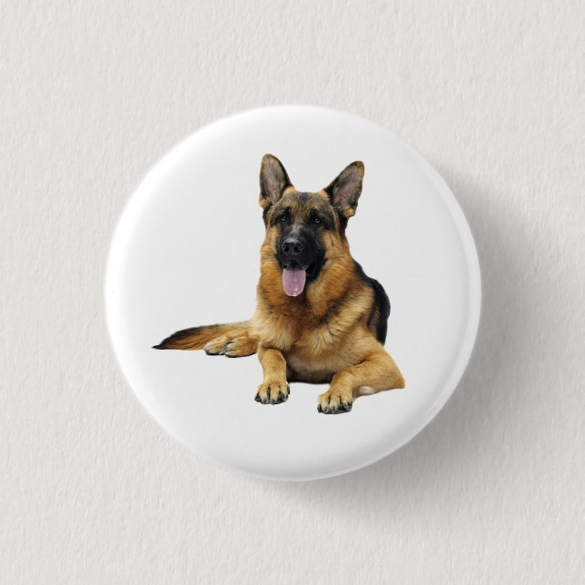 Macaron Rond 2,50 Cm Chien berger allemand (Devant)