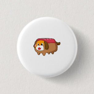 Macaron Rond 2,50 Cm Chien dans Hotdog