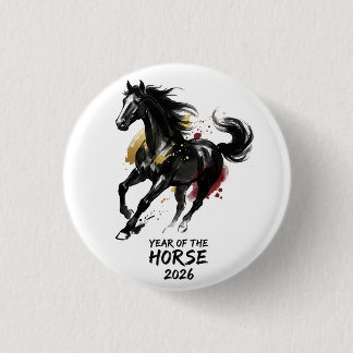 Macaron Rond 2,50 Cm Chinese New Year 2026 Horse Art