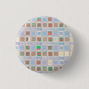Macaron Rond 2,50 Cm Chips en silicone sur un bouton Wafer