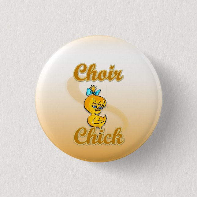 Macaron Rond 2,50 Cm Choir Chick (Devant)
