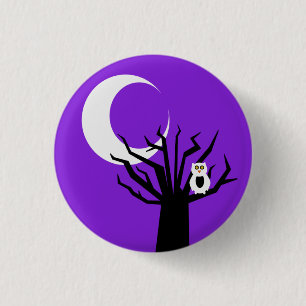 Macaron Rond 2,50 Cm Chouette de Zombie