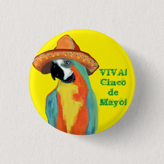 MACARON ROND 2,50 CM CINCO DE MAYO (Devant)