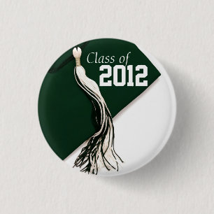 Macaron Rond 2,50 Cm Classe verte du bouton 2012
