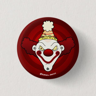 Macaron Rond 2,50 Cm Clown ! Bouton (petit)