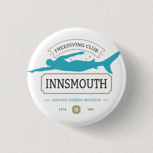 Macaron Rond 2,50 Cm Club de plongée Innsmouth Lovecraftian