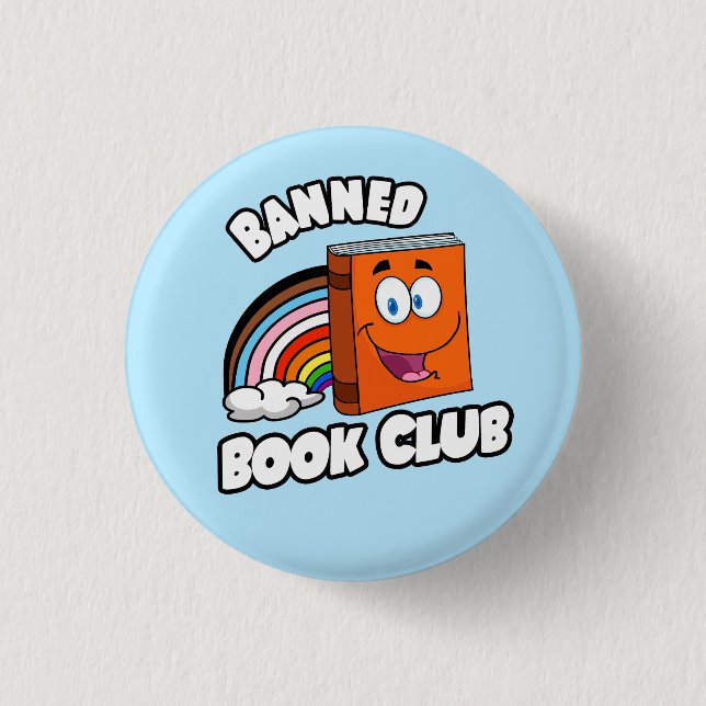 Macaron Rond 2,50 Cm Club du livre interdit (Devant)