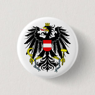 Macaron Rond 2,50 Cm Coat of Arms of Austria