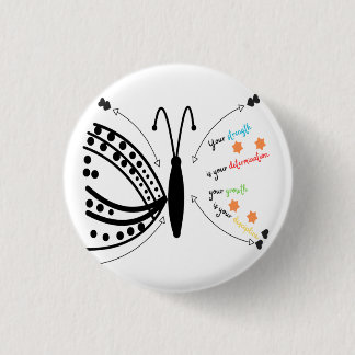 Macaron Rond 2,50 Cm CODE SILENCIEUX pour bouton