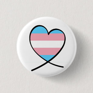 Macaron Rond 2,50 Cm Coeur de transsexuel