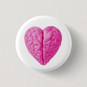 Macaron Rond 2,50 Cm Coeur du cerveau