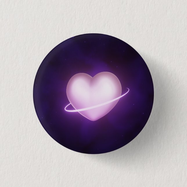 Macaron Rond 2,50 Cm Coeur Galaxy (Devant)