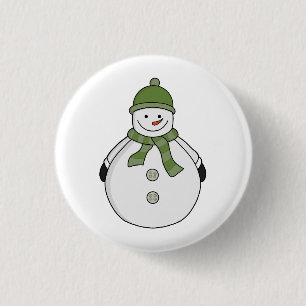 Macaron Rond 2,50 Cm Cold snowman