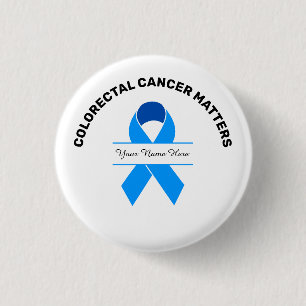 Macaron Rond 2,50 Cm Colorectal Cancer Awareness Button