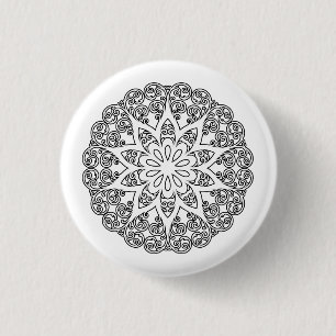 Macaron Rond 2,50 Cm Coloriez votre propre MANDALA - Livre de coloriage