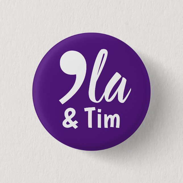 Macaron Rond 2,50 Cm Comma Kamala et Tim 2024 (Devant)