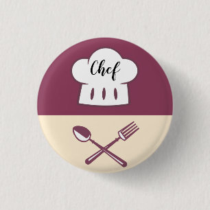 Macaron Rond 2,50 Cm Conception Chef Petit Bouton rond De 1¼ Pouce