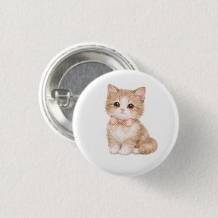 Macaron Rond 2,50 Cm Conception de chat adorable et mignon – Cadeaux po