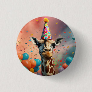 Macaron Rond 2,50 Cm Conception girafe, coloré