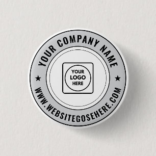 Macaron Rond 2,50 Cm Conception promotionnelle de logo et de texte d'en