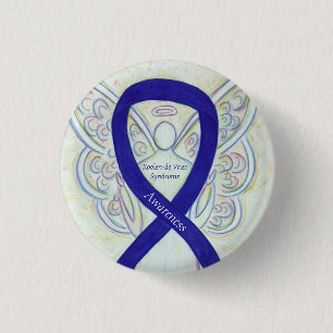 Macaron Rond 2,50 Cm Connaissance du syndrome de Koolen-de Vries Épingl