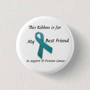 Macaron Rond 2,50 Cm Conscience de Cancer ovarien - bouton