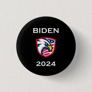 Macaron Rond 2,50 Cm Cool patriotique Joe Biden 2024 Élection Aigle fon