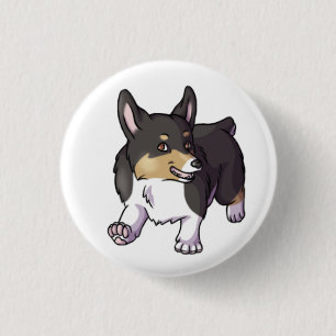 Macaron Rond 2,50 Cm Corgi de Pembroke