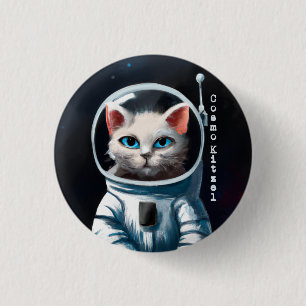 Macaron Rond 2,50 Cm Cosmo Kitzel - Astro Cat