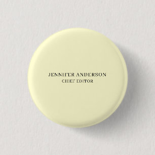 Macaron Rond 2,50 Cm Couleur crème Moderne Minimaliste Uni Professionne