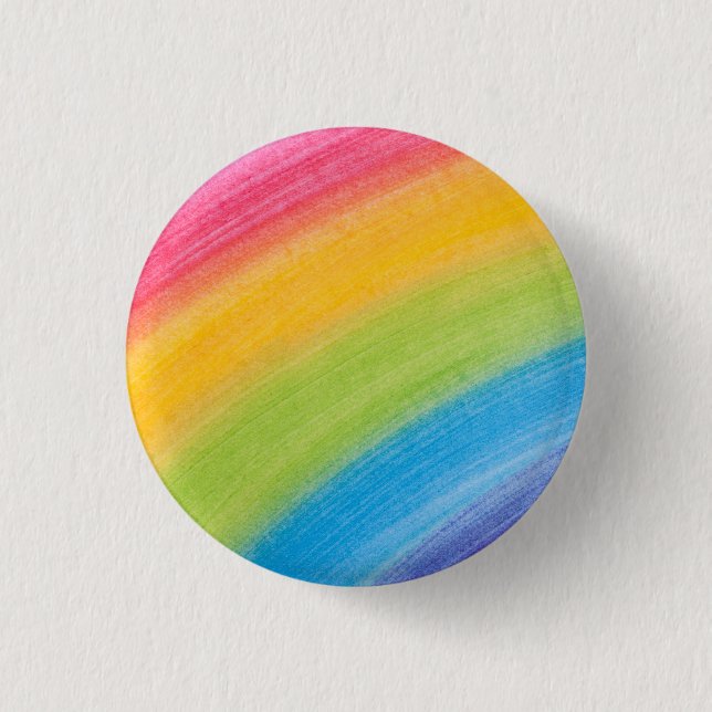 Macaron Rond 2,50 Cm Couleur d'eau Rainbow (Devant)