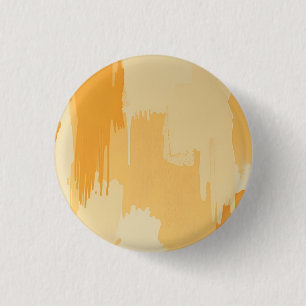 Macaron Rond 2,50 Cm Coups de pinceau jaunes et crème abstraits