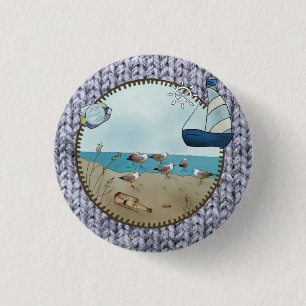 Macaron Rond 2,50 Cm Coureur de plage