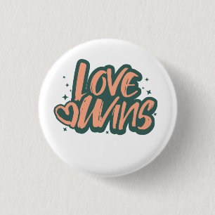 Macaron Rond 2,50 Cm Couverture Polaire Love Wins