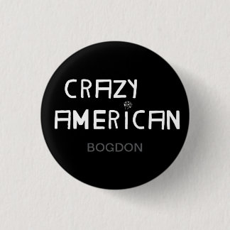 Macaron Rond 2,50 Cm Crazy American par Bogdon Button